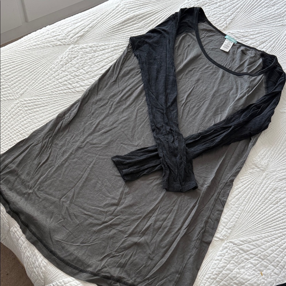 Black and Gray Women's Nightgown